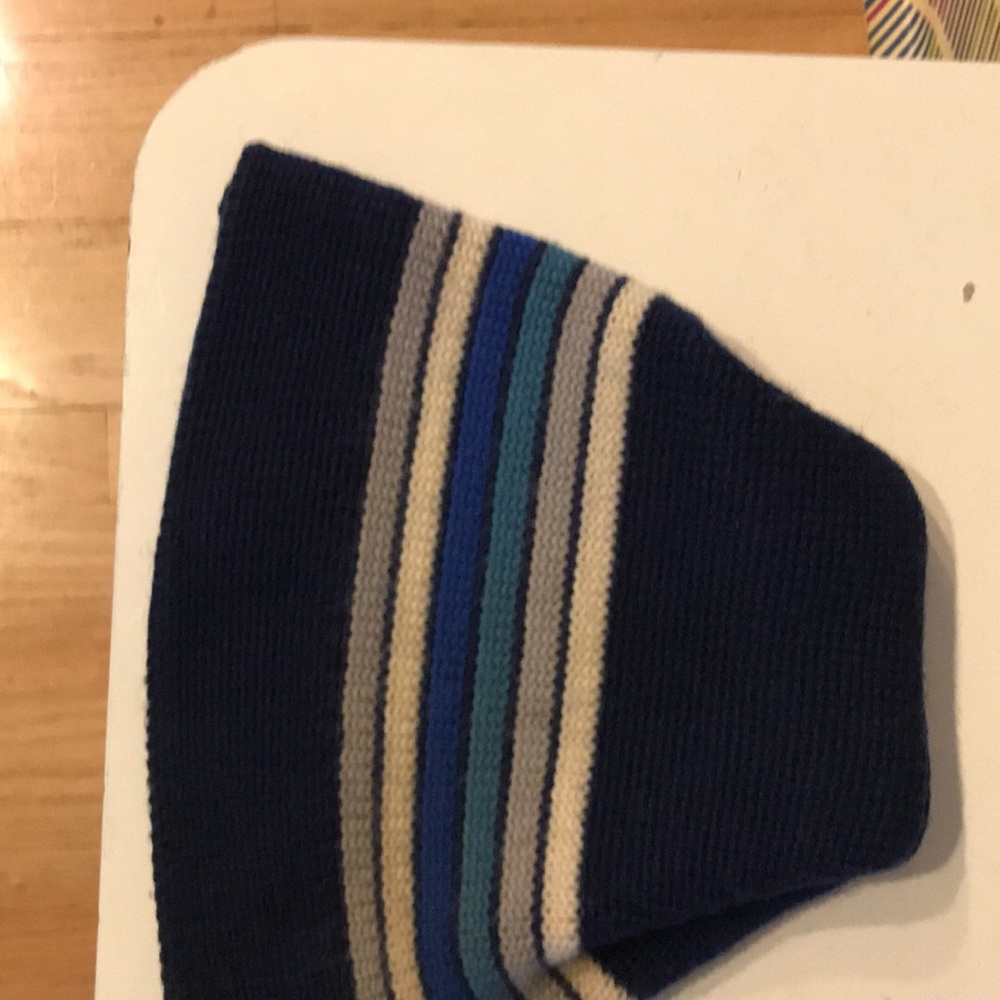 COPY - Vintage retro 1970s striped wool hat made in Hong Kong